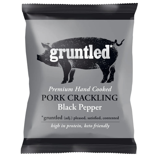 Gruntled - Pork Crackling Salt & Black Pepper 20 x 35g