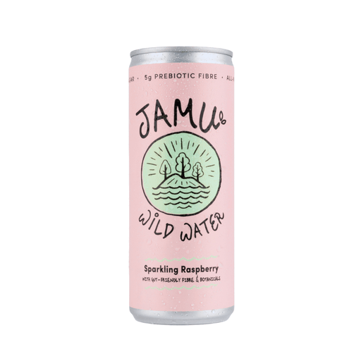 Jamu Wild Water Wholesale - Natural Sparkling Raspberry Water 12 x 250ml